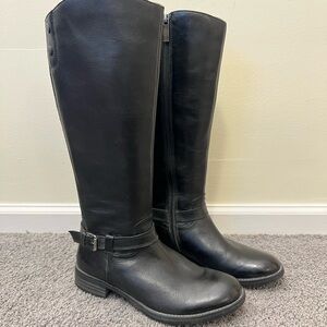 Bussola Black Leather Boots Sz 9.5 “Trapani” Equestrian / Moto Style, EU40